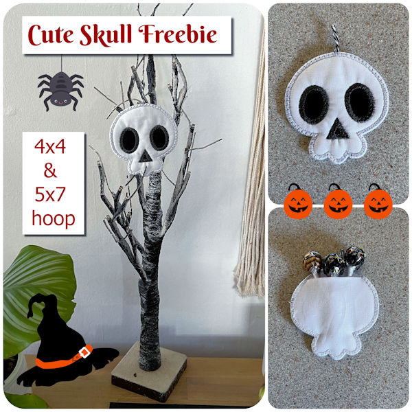 Cute skull freebie by Kreative Kiwi - 600
