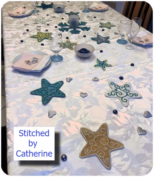 Free Christmas Star table by Catherine
