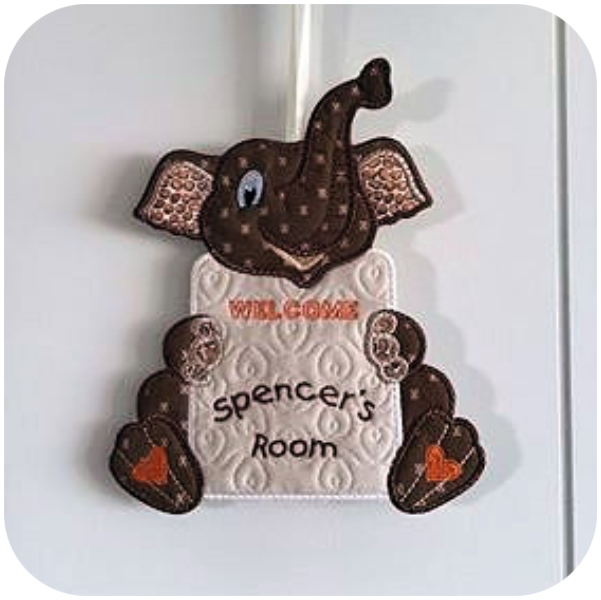 Wall Hanger by Darina using Large Announcement Elephant