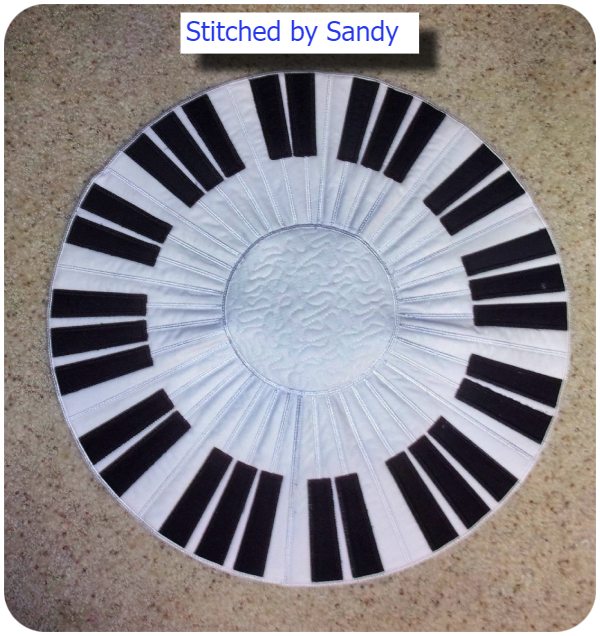 Large Piano Placemat by Sandy