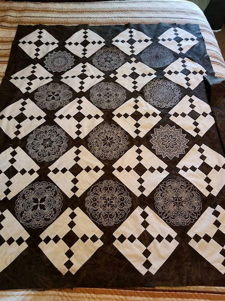 Marys Black and White Quilt