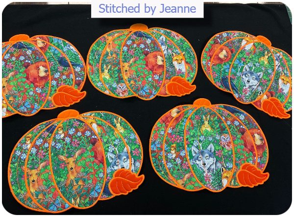 Pumpkin Placemats by Jeanne