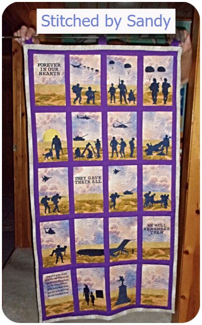 Rmembrance Quilt by Sandy