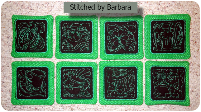 St Patricks Day Coasters by Barbara 1