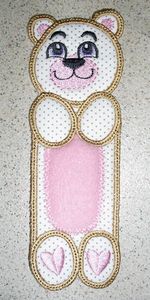 In the hoop bookmarks applique machine embroidery design