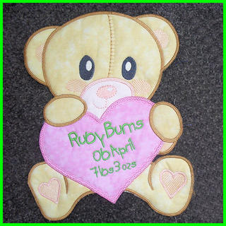 Large Teddy Applique