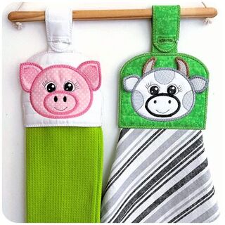 In the hoop Towel Toppers