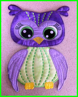 Large Owl Applique
