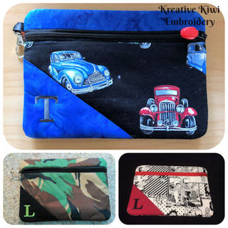 In-the-hoop Lined Zipper Bag (4 sizes)