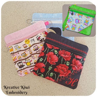 In The Hoop Zipper Bag/Case - 8X8