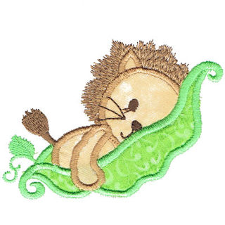 Free Pea Pods Applique Set