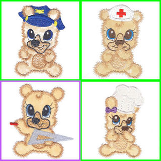 Free Wannabe Bears Applique