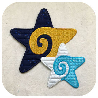 Free In the hoop Star Coaster