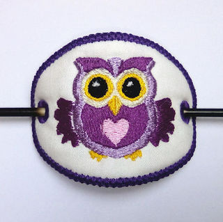 In the hoop Owl Barette