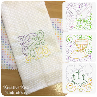 Free Easter Redwork Designs