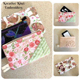 In the hoop Lined Purse