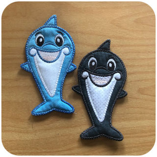 Free Shark Coaster In the hoop