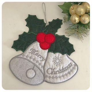 Large Christmas Bell Applique