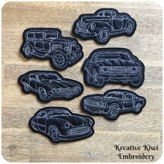Car Coasters In the hoop