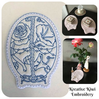 Free Floral Egg Coasters