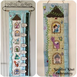 Fairytale Castle Growth Chart or Wall Hanging