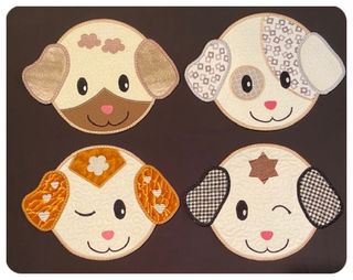 In the hoop Puppy Coasters