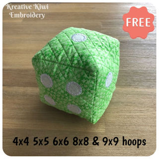 Free Dice Machine Embroidery Design