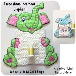 Large Announcement Elephant