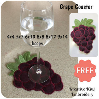 Free Grape Coaster