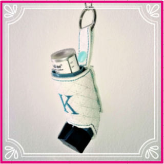 In the hoop Inhaler Keyring