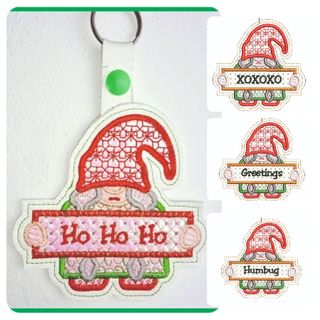 Free Grumpy Greta Gnome Keyring Tag