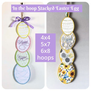 In the hoop Stacked Easter Egg
