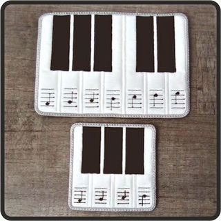 Free In the hoop Piano Coaster