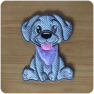 Large Applique Dog 2