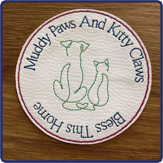 Free Muddy Paws and Kitty Claws Coaster