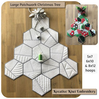 Large Patchwork Christmas Tree
