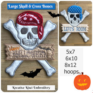 Large Skull and Cross Bones