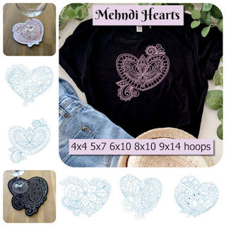 Mehndi Hearts