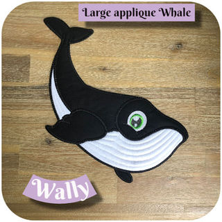 Large Applique Whale