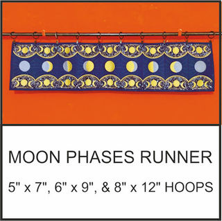 Moon Phases Runner or Wallhanging
