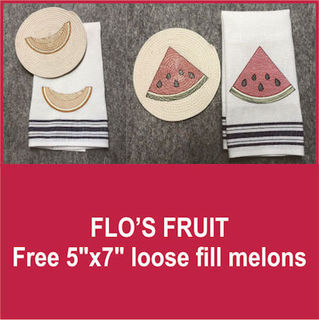 Free Loose Fill Melon embroidery design