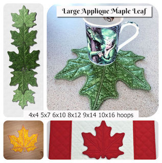 Large Applique Maple Leaf