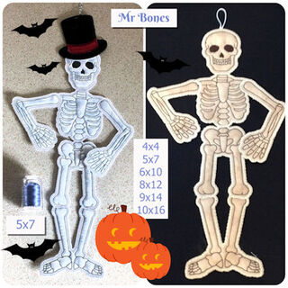Large Applique Skeleton
