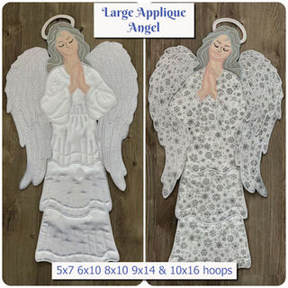 Large Applique Christmas Angel