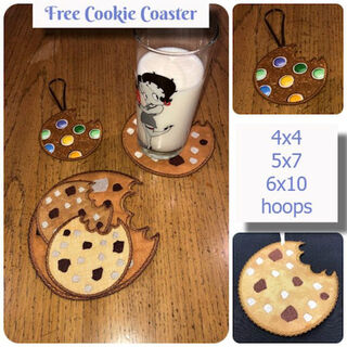 Free In the hoop Cookie Coaster