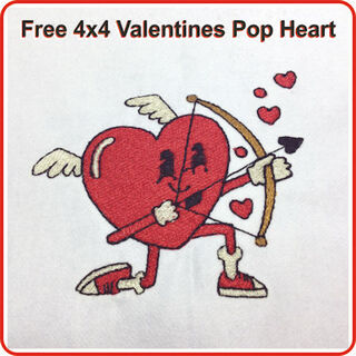 Free Valentines Pop Heart