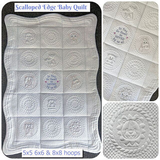Scalloped Edge Baby Quilt