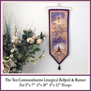 Ten Commandments Bellpull and Runner