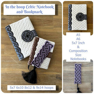 In the hoop Celtic Notebook Cover
