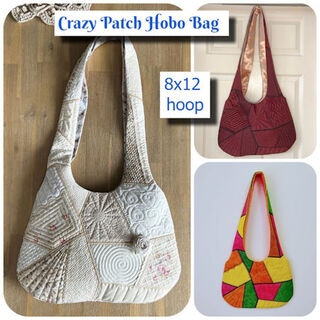 Large Crazy Patch Hobo Bag